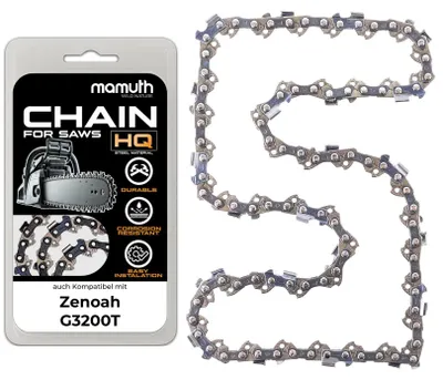 Immagine prodotto di Catena per motosega, lunghezza 35 cm, spessore 1,3 mm, passo 3/8", modello 52 TG, compatibile con Zenoah G3200T