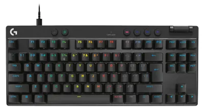 Produktbild von Logitech G PRO X TKL RAPID, Kabelgebunden, USB, Magnetic-mechanical key switch, QWERTY, LED, Schwarz