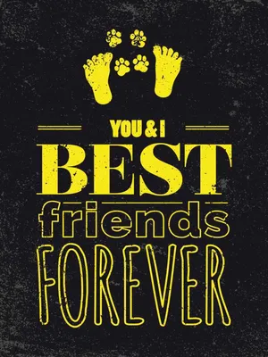 Produktbild von vianmo Holzschild 40x30 cm Freunde You I best friends forever Spruch Zitat