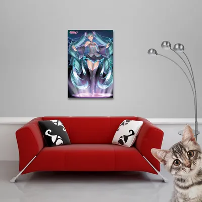 Immagine prodotto di Hatsune Miku - Poster - Proiezione + 1 confezione di tesa Powerstrips® - Contenuto 20 pezzi