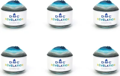 Obrázek produktu pro 6x DMC Révélation – barevná příze, 19 % vlna, 78 %.Polyakryl, 3 % polyester (barva 204)