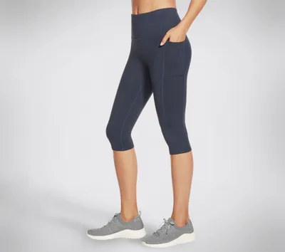 Produktbild von Skechers Damen Tights GOFLEX HW CAPRI blau, Größe XL (W2CP2)