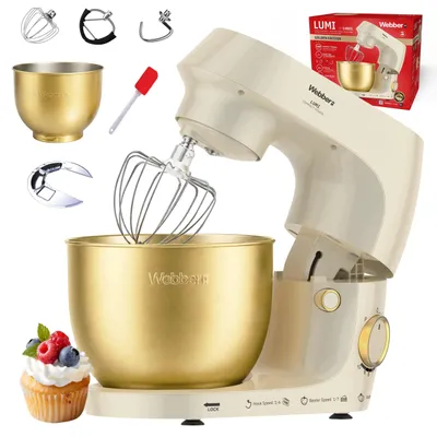 Zdjęcie produktu dla Robot Kuchenny Planetarny Webber Sm14 Mikser 1500W Misa 5 L Wielofunkcyjny