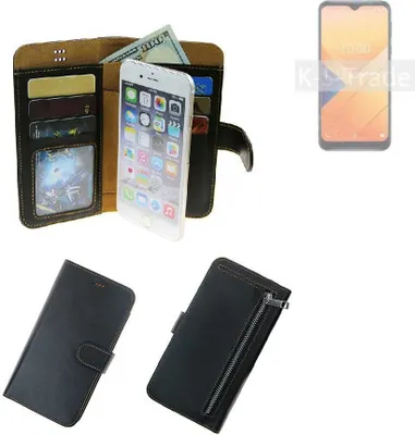 Produktbild von K-S-Trade Schutz Hülle kompatibel mit Wiko Y81 Klapphülle Case Phone cover Slim Handytasche Handy Hülle schwarz aus Kunstleder (1 Stk)