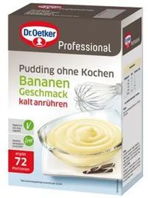 Image de Pudding professionnel sans cuisson goût banane Dr. Oetker, 1000 g