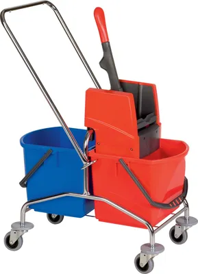 Produktbild von VERMOP Reinigungswagen Eimer 2 x 17 l und Presse - 44392
