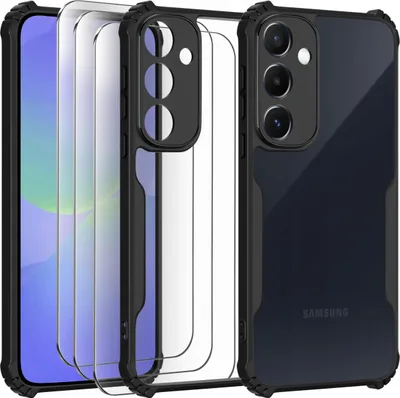 Zdjęcie produktu dla Etui do Samsung A36 5G Pancerne Przeźroczyste Plecki 3x szkło