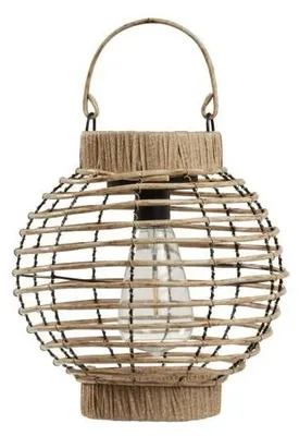 Zdjęcie produktu dla Solarlaterne  SMART GARDEN  Terra  Warmweißes LED-Licht  5 Lumen  Naturbeige  Kunststoff  23 x 22,5 cm