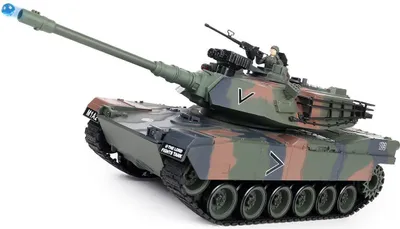 Produktbild von ZY022 RC Panzer Abrams M1A2 1:18 - Ferngesteuerter Panzer mit Schussfunktion/Rauchfunktion