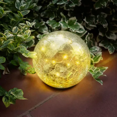 Obrázek produktu pro Solární světelná koule - 15 cm - 20 teplých bílých LED diod