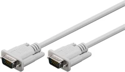 Zdjęcie produktu dla Microconnect VMM102C, 2 m, VGA (D-Sub), VGA (D-Sub), Męska, Męska, Szary
