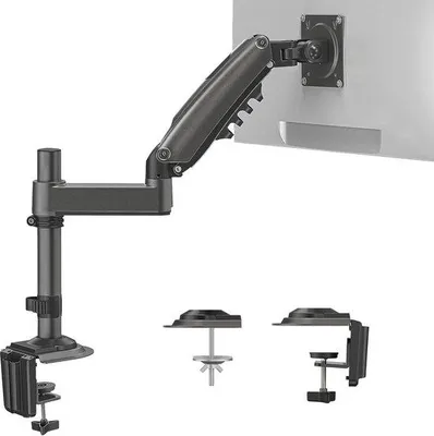 Image de Support mural pour moniteurs de 13 à 32 pouces - Réglable en hauteur et inclinable, jusqu'à 9,1 kg