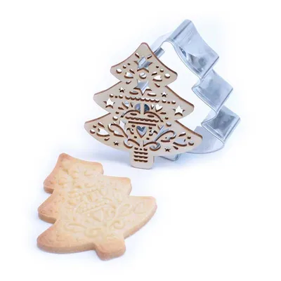 Produktbild von Ausstecher + Prägewerkzeug Holz - Tanne - Scrapcooking