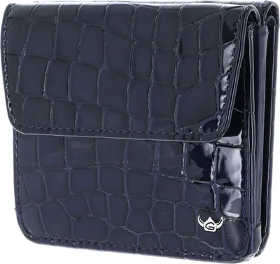 Produktbild von Golden Head Leder Geldbörse Cayenne RFID Protect Billfold Coin Wallet With Front Snap Closure Nightblue dunkelblau