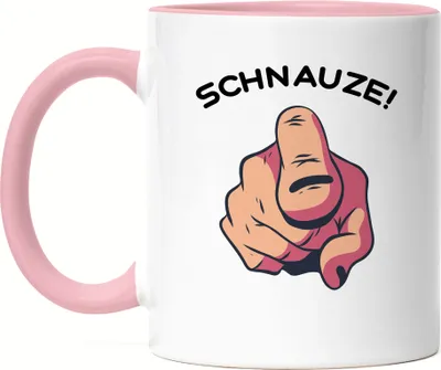 Produktbild von Schnauze Tasse Rosa Büro-Tasse Kollegen Chef Geschenkidee für Kollege Kollegin