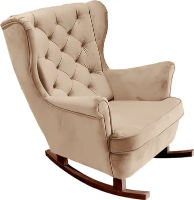 Image de DomoHome Fauteuil de relaxation Fauteuil avec accoudoirs Fauteuil TV Lounge Fauteuil rembourré Fauteuil Couch Fauteuil de salon Fauteuil à oreilles | 102x81x95cm | Beige_29800