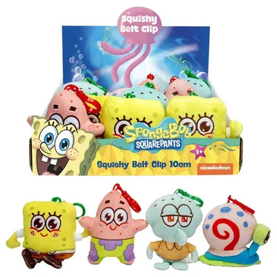 Image de Bob l'éponge, porte-clés en peluche, assortiment