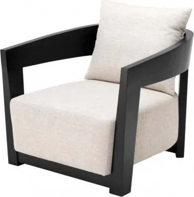 Produktbild von Casa Padrino Luxus Art Deco Mahagoni Sessel Schwarz - Luxus Hotel Möbel