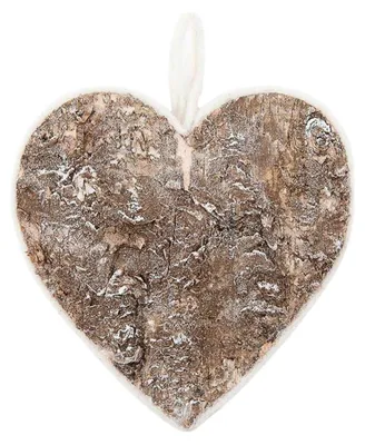 Productafbeelding van Houten hartdecoratie van berkenhout, hoogte 20 cm (verpakt per 4)
