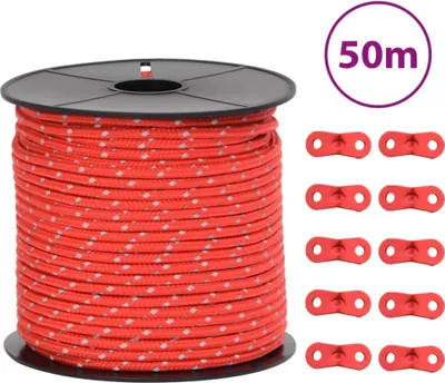 Produktbild von Zeltleine Reflektierend mit Seilspannern 50 m 4 mm