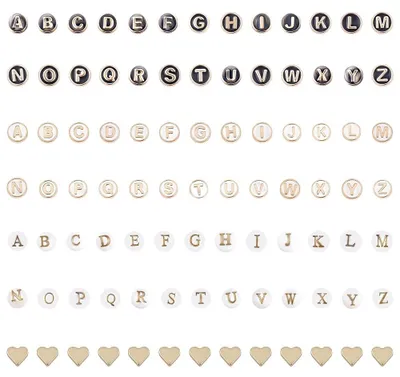 Produktbild von 100 Stück Alphabetperlen für kreative Projekte