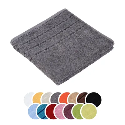 Produktbild von liebling Handtuch, 100% Baumwolle, Serie Potsdam, 50 x 100 cm, 60 Grad waschbar, trocknergeeignet, Farbe: anthrazit