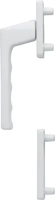 Image de HOPPE Demi-garniture de poignée de fenêtre TOULON extérieur haut, aluminium blanc