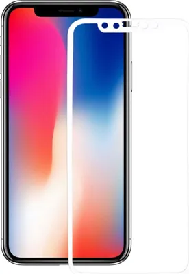 Produktbild von Apple iPhone XS 3D Panzer Glas Folie Display 9H Schutzfolie Hüllen Case Weiß