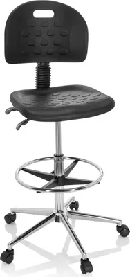 Produktbild von hjh OFFICE Counterstuhl TOP WORK 23 I Arbeitsstuhl ohne Armlehnen Hartschaum