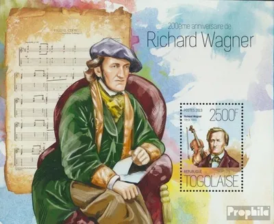 Produktbild von Briefmarken Togo 2013 Mi Block 913 (kompl. Ausgabe) postfrisch Richard Wagner