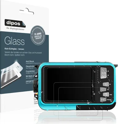 Produktbild von 2x Schutzfolie für YISENCE UP008BU04 matt - Anti-Shock 9H Folie dipos Glass Kunststoffglas