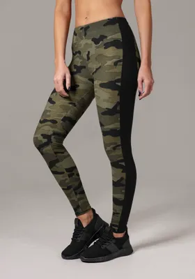 Image de Urban Classics Ladies - CAMO Stripe Leggings wood camo - XL