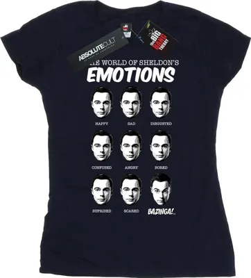 Image de The Big Bang Theory - T-shirt pour femme BI9654 (L) (Bleu marine)