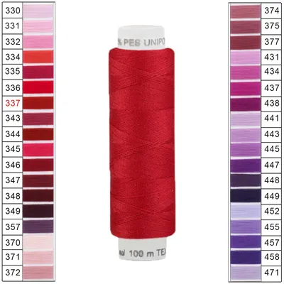 10 x 100m / 1 Spule Unipoly 120 TEX14x2 Polyester dunkelrot