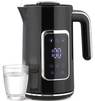 Produktbild von HOMCOM Wasserkocher Edelstahl 1,7L 2200W mit Schnellkochfunktion, LED-Anzeige