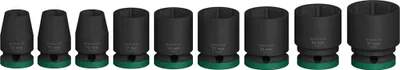 Productafbeelding van PRO Impact doppelringsleutelset, 1/2 inch, standaard, 9-delig.