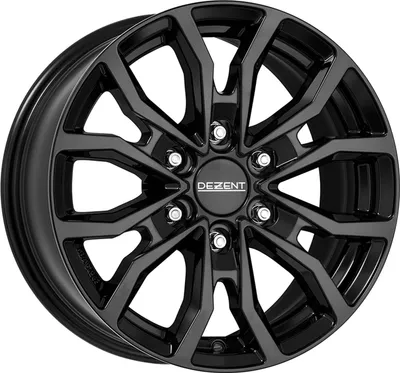 Obrázok produktu pre Zliatinové kolesá DEZENT KC black 6.5x17 6x139.7 ET 48 BLACK