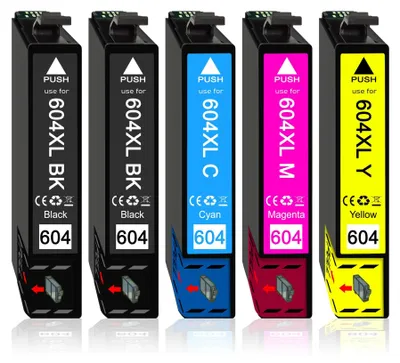 Produktbild von 5er Pack Druckerpatronen 604 604XL kompatibel mit Epson WF-2910