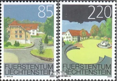 Produktbild von Briefmarken Liechtenstein 2005 Mi 1387-1388 (kompl.Ausg.) postfrisch Ortsbildschutz