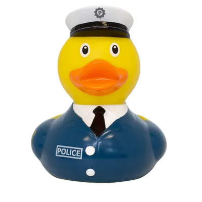 Produktbild von LiLaLu - 2232 - Badeente, Quietscheente, Polizist, Police, PVC, ca. 8,5cm