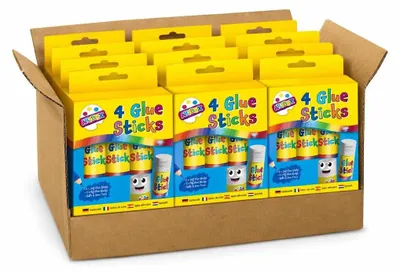 Productafbeelding van 48-pack Lijmstiften - 24 Grote & 24 Kleine