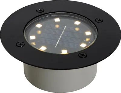 Produktbild von Moderner Bodenstrahler Schwarz inkl LED IP65 Solar Terry