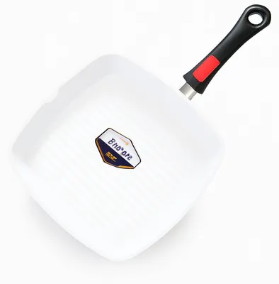 Keramik-Grillpfanne 24 cm, abnehmbarer Griff, antihaftbeschichtet