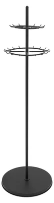 Immagine prodotto di Supporto per accessori, con 31 ganci, design salvaspazio, colore nero
