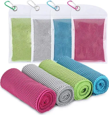 Produktbild von Kühlendes Sporthandtuch, Fitness Handtuch, Kühlhandtuch, Kühltuch, für Yoga Fitness, Camping, Reisen, Freizeit & mehr