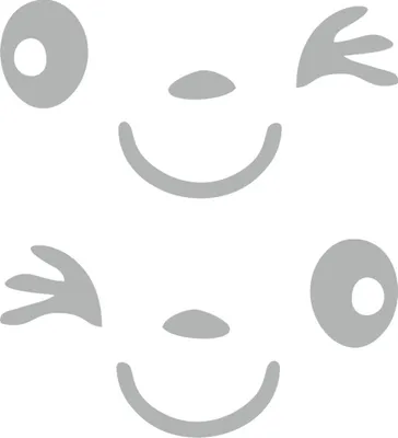 Immagine prodotto di Adesivo specchio e tatuaggio auto Happy Face ~~~~~ Spedizione veloce entro 24 ore ~~~~~