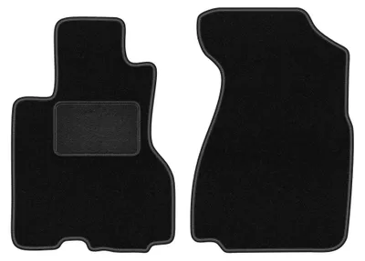 Produktbild von Velours-Fußmatten Vorne für Honda CR-V II 2001-2006 (SUV) – 2-tlg, Schwarz, passgenau – Wielganizator LUX