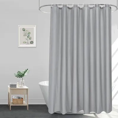 Produktbild von Grosses Wasserabweisendes Duschschirm 240x180 cm Grau Schnell Trocknend Waschbar Schimmelresistent