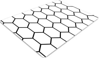 Produktbild von Stuhlunterlage Bürostuhlunterlage 120 cm x 90 cm Bodenmatte Bürostuhlunterlage - Platerhonigmuster