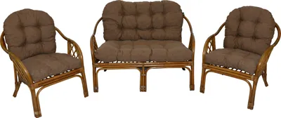 Zdjęcie produktu dla AMPO poduszki na meble rattanowe ogrodowe komplet sofa fotele